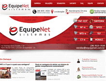 Tablet Screenshot of equipenet.com.br